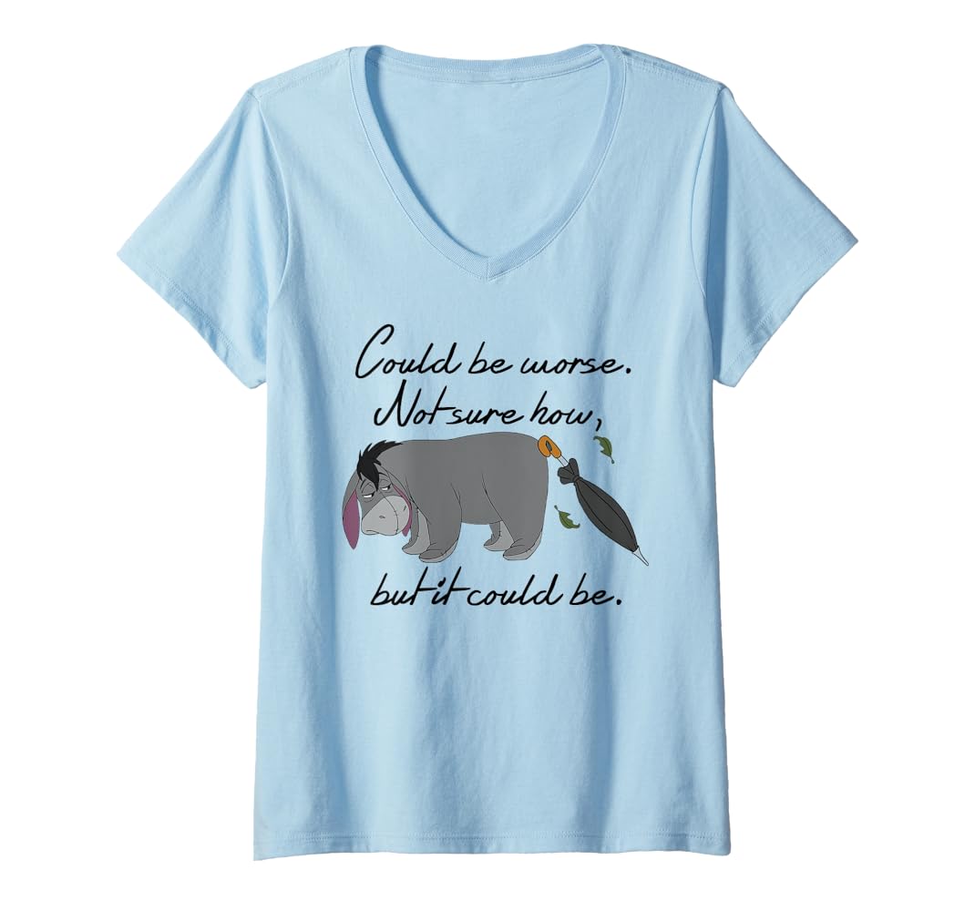 Amazon.com: Womens Winnie the Pooh - Eeyore Could be Worse V